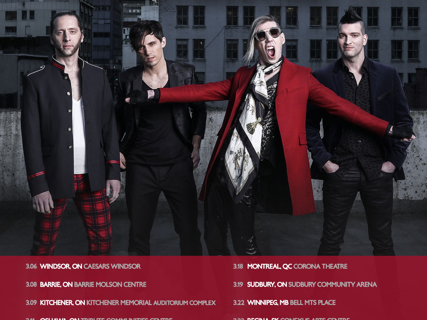 Double Platinum Selling Marianas Trench Announce Canadian Tour