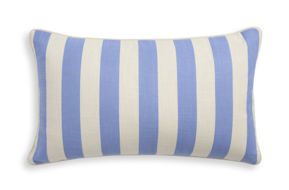 Habitat Striped Cushion - Blue - 30x50cm, £10