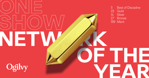 Ogilvy wint Network of the Year bij The One Show Awards voor tweede achtereenvolgende jaar