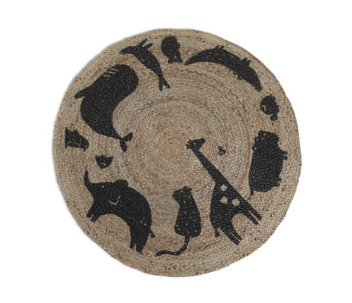 Habitat Kids Explore Animal Abstract Jute Circle Rug, £35