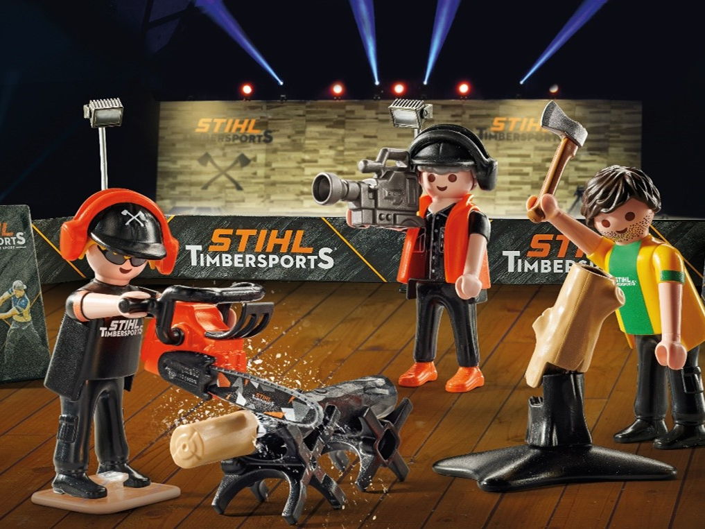 Des PLAYMOBIL dans la boutique STIHL