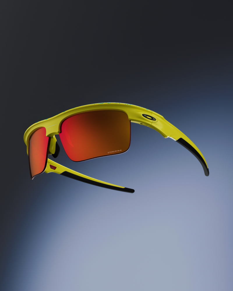OAKLEY INNER SPARK BISPHAERA MATTE TENNIS BALL YLLW/CELESTE NEURON W/ PRIZM RUBY