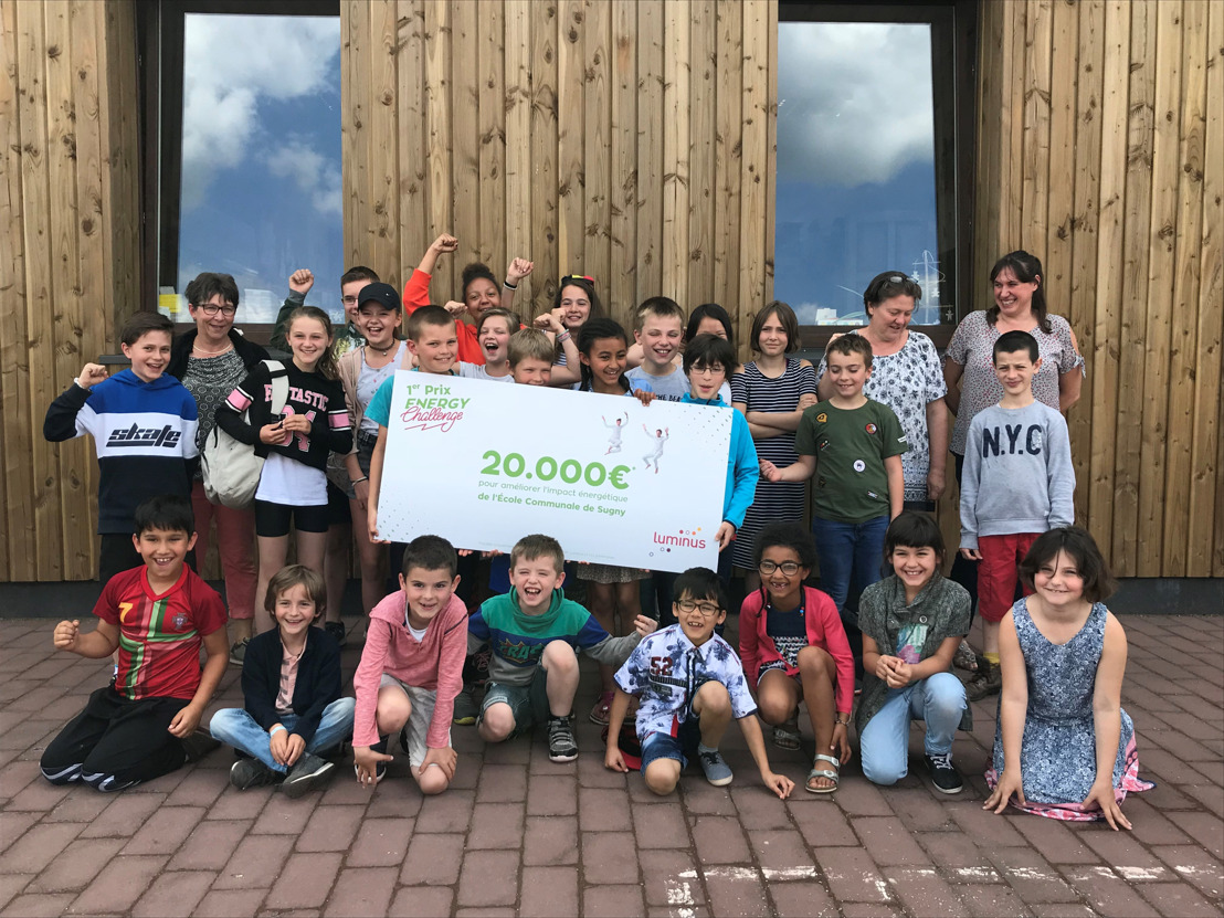 De gemeentelijke basisschool van Sugny wint de Luminus Energy Challenge en krijgt 20.000 euro om haar ecologische voetafdruk te verminderen