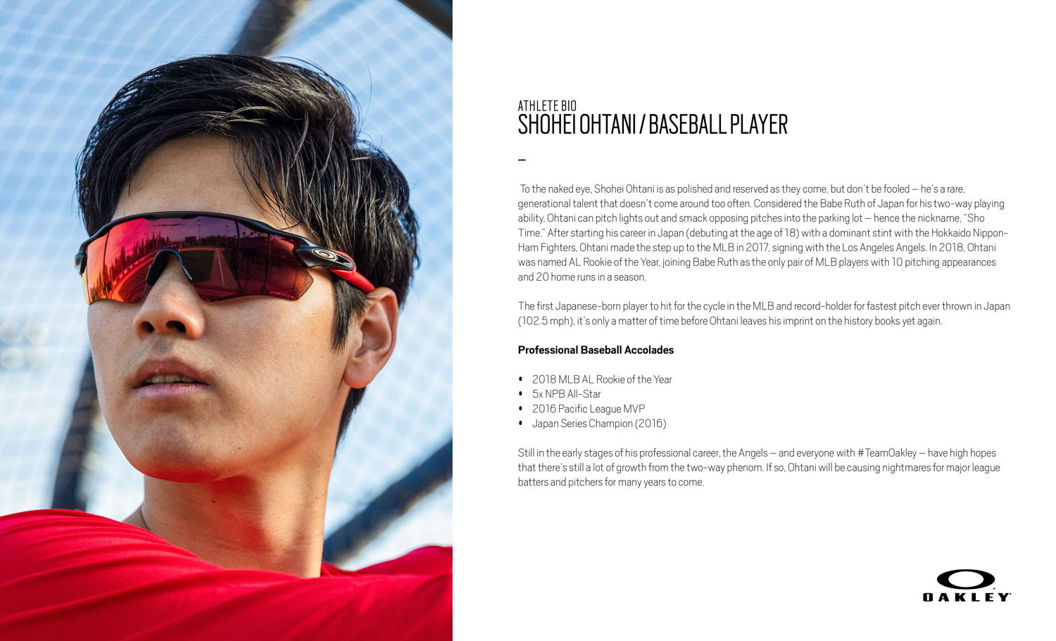 SHOHEI OHTANI ATHLETE BIO