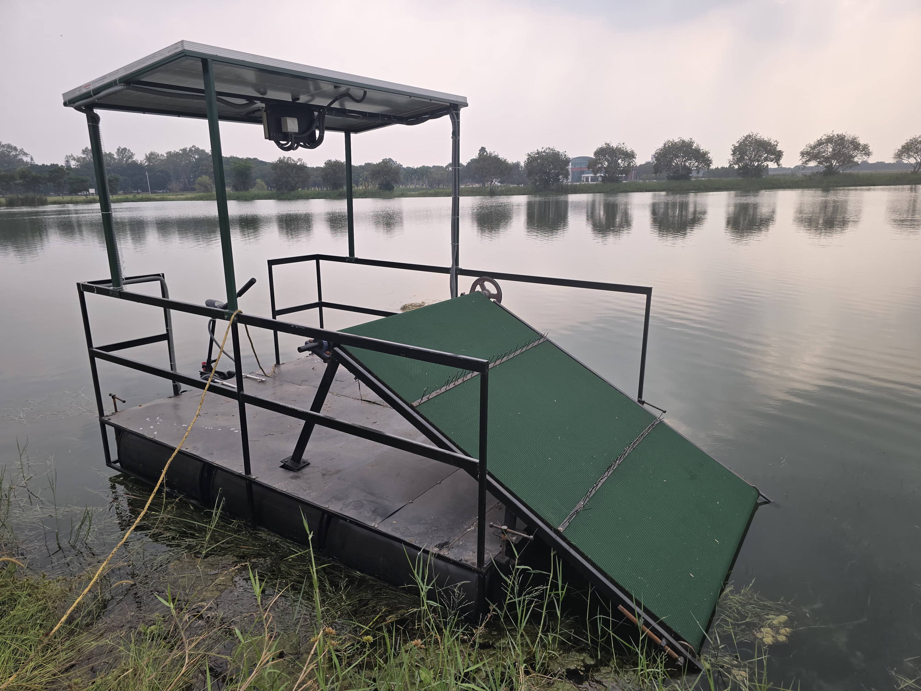 ICRISAT Secures Its First Industrial Design Grant for Its Solar-Powered Water Hyacinth Harvester