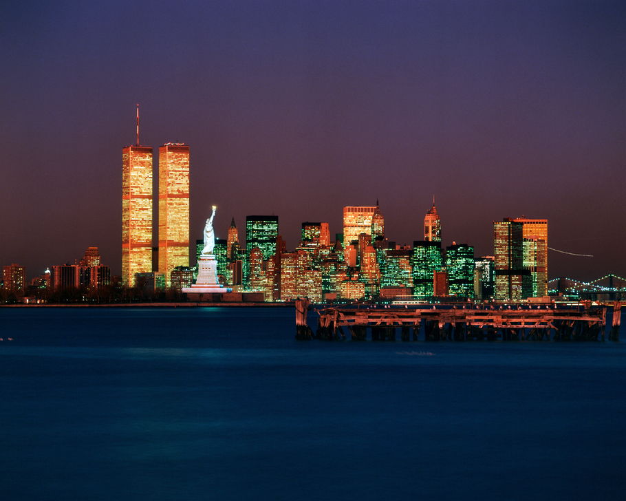 Sud de Manhattan avec les World Trade Center en 1983 (c) akg-images / ClassicStock / Krubner