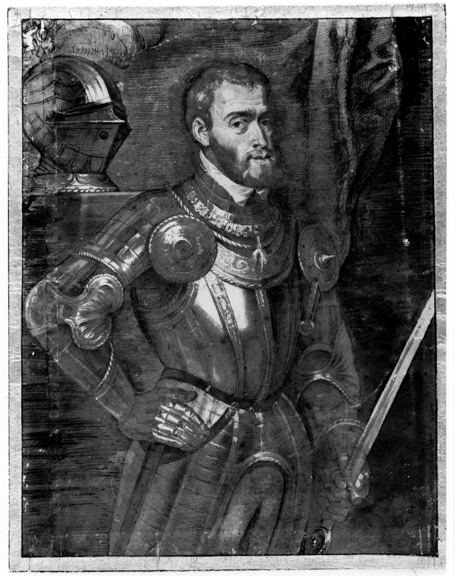 Atelier Rubens (toegeschreven aan Lucas 
Vorsterman), Portret van Keizer Karel, 
tekening, bewaarplaats onbekend