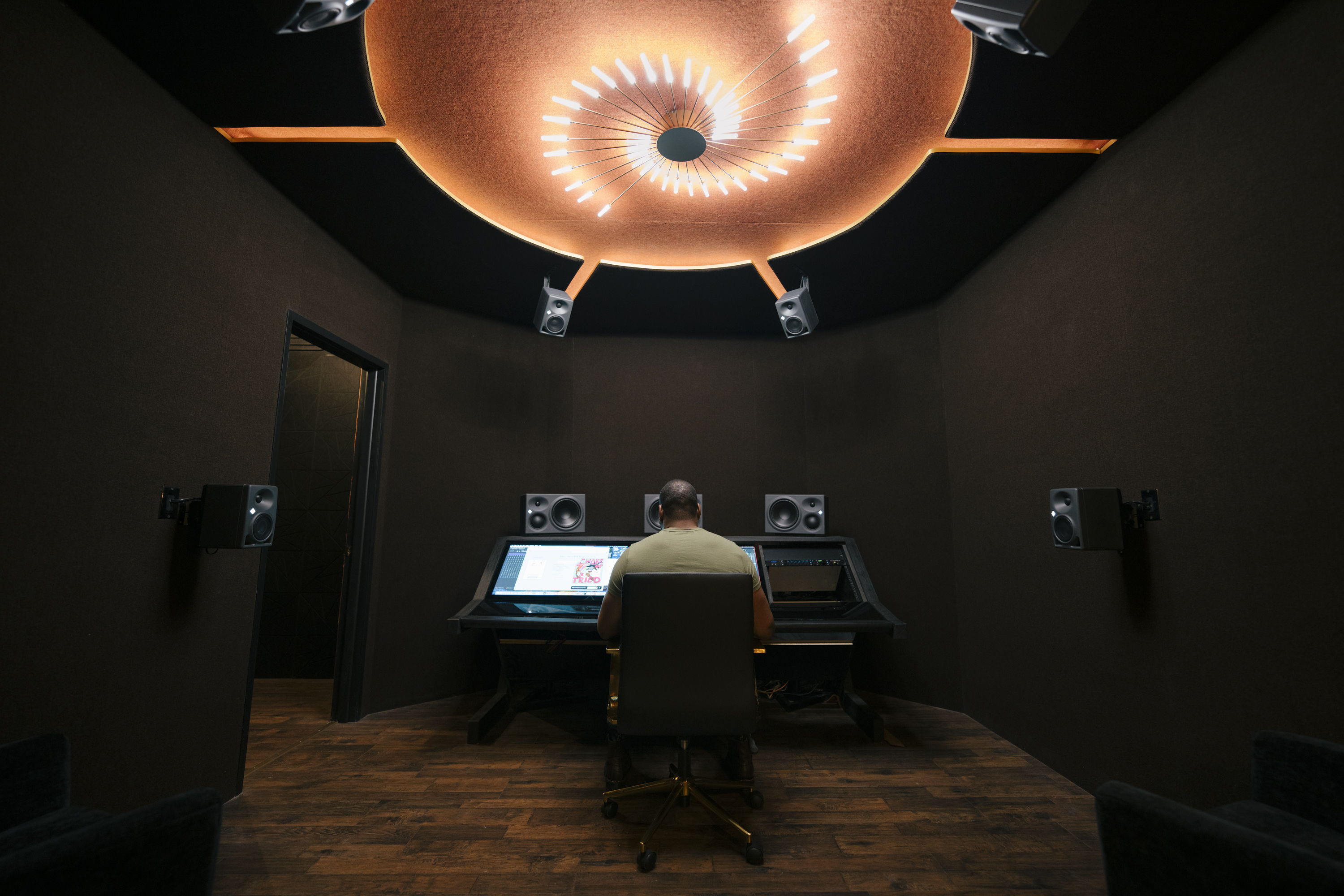 Walt mixes in the Solaris Room – the latest addition to Lounge Studios is certified for Dolby Atmos and features 12 Neumann KH series monitors to achieve “mind-blowing” immersive audio playback.