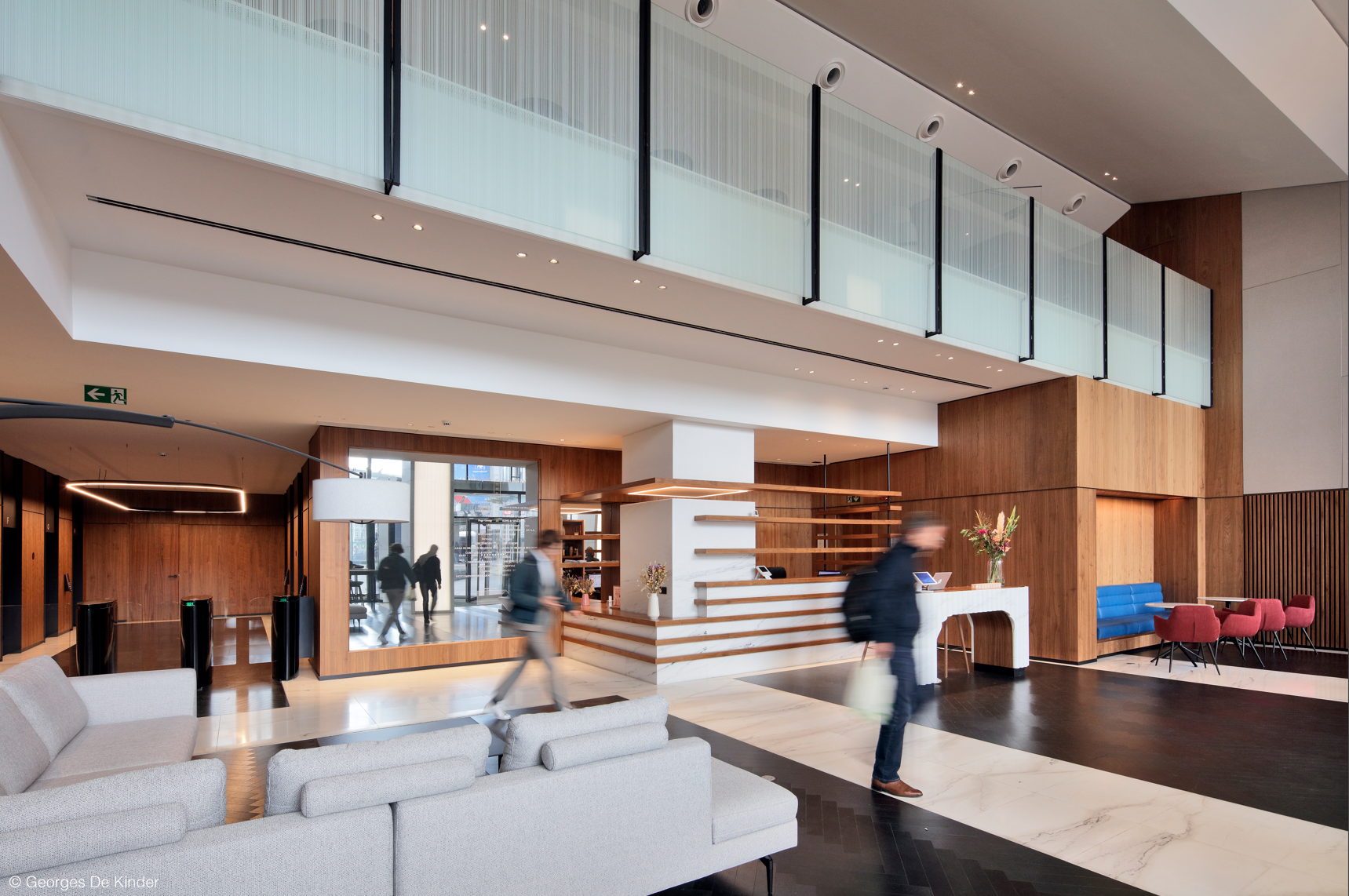 Le hall récemment rénové