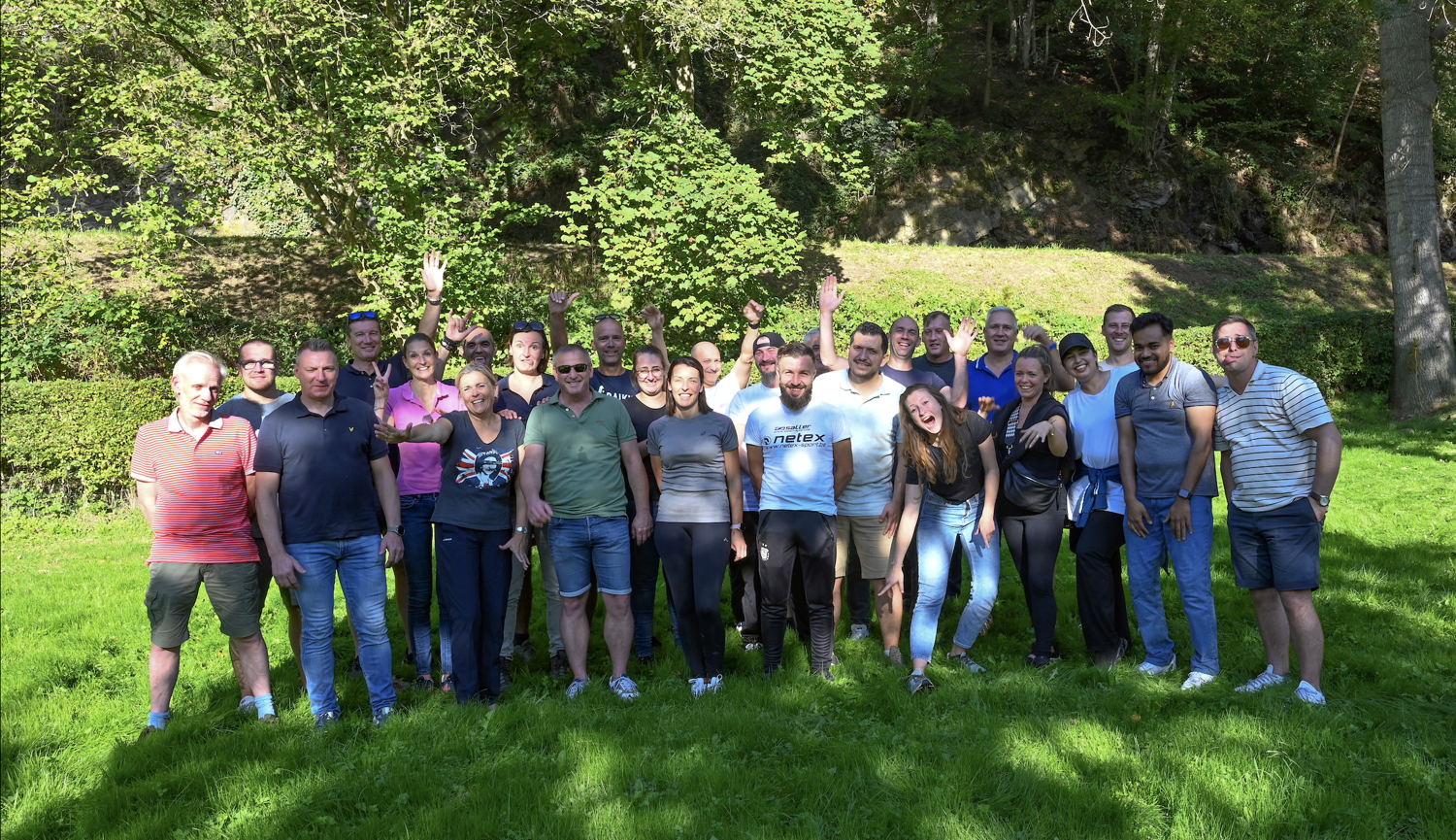 Het team van Fraikin trok afgelopen zomer op teambuilding.