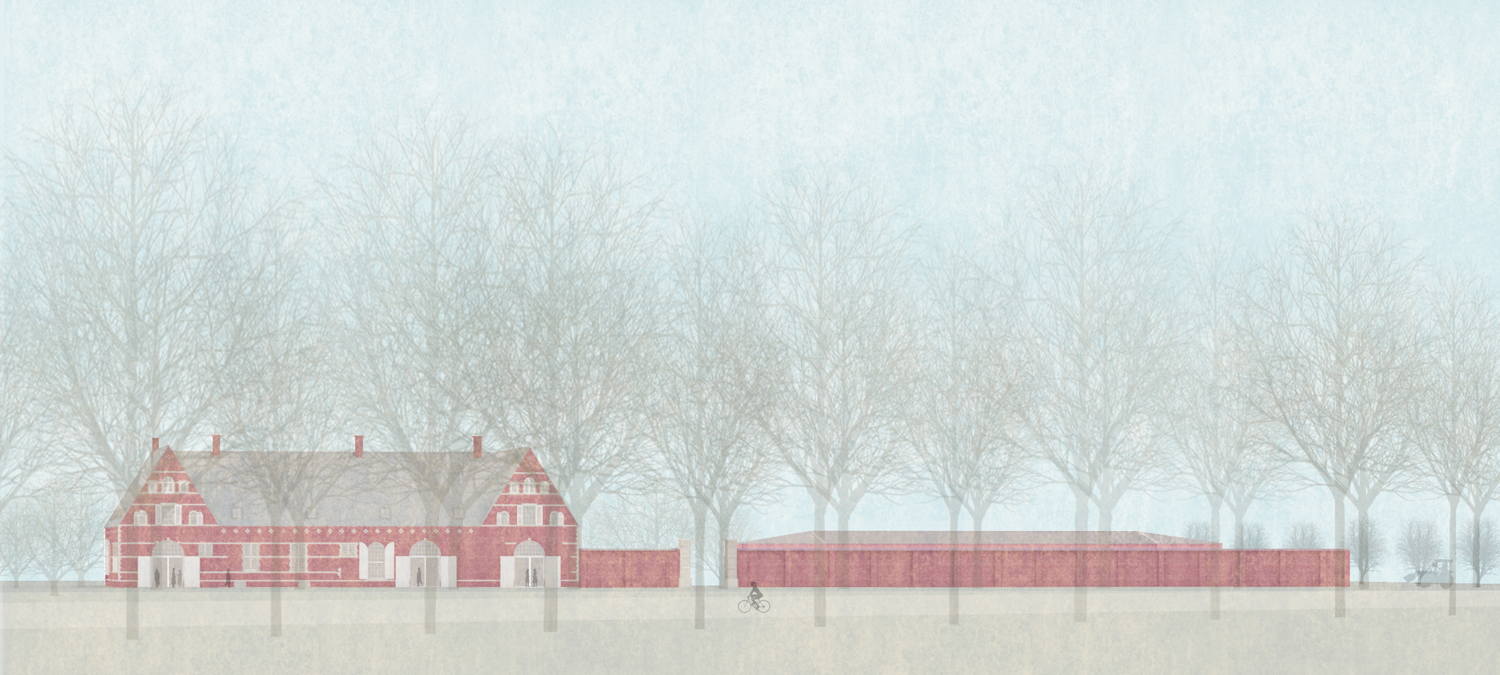 Toekomstbeeld facade de Neerhoeve © ONO architectuur - Architecten Beeck & Hermans
