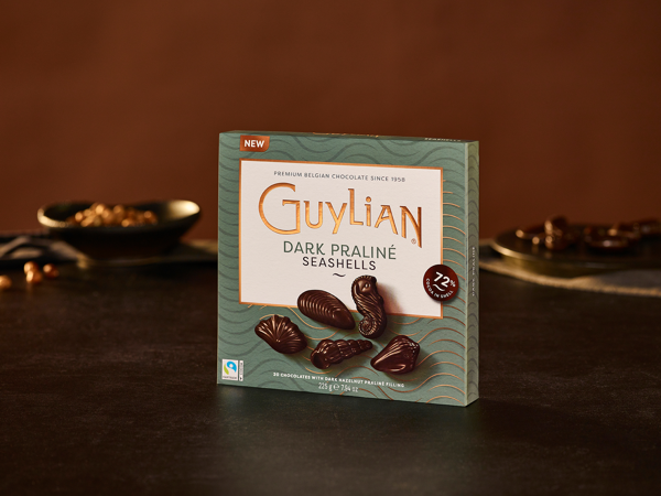 Guylian introduceert heerlijke Dark Praliné Seashells: nieuw en intens onweerstaanbaar