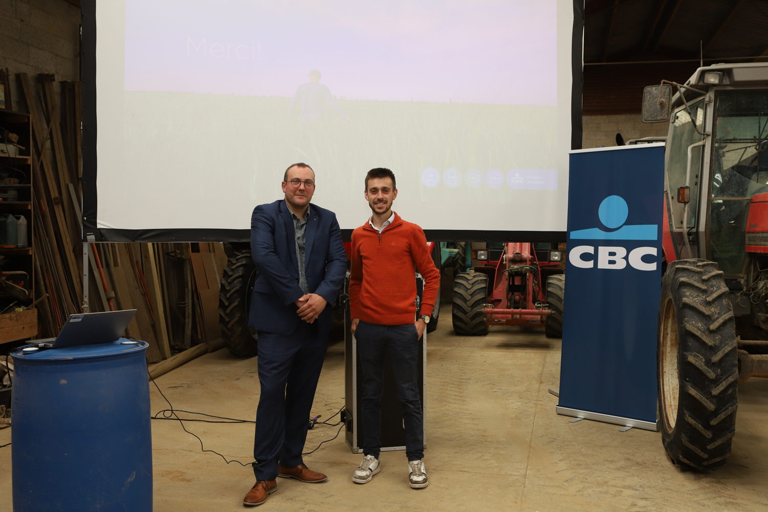 Fabian Wathelet (CBC) & Antoine Vandenberghe (agriculteur)