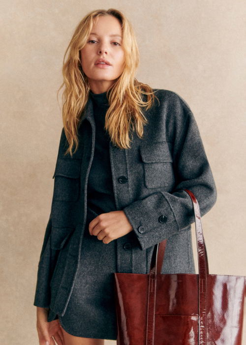 Sézane - Veste ROSALIE Gris anthracite - 260€