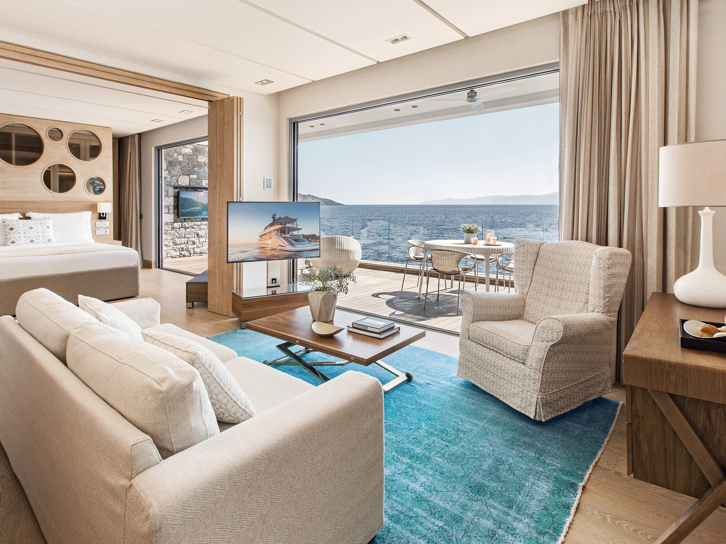 Jaw-Dropping Waterfront Accommodation for Couples & Families in Elounda!