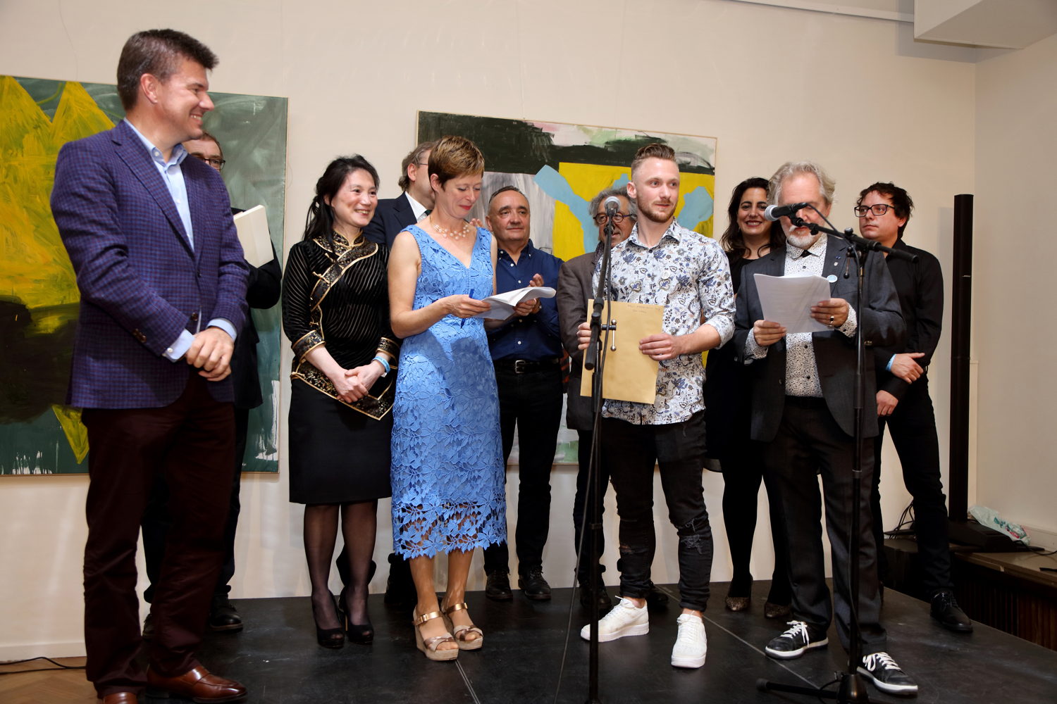 Le ministre flamand de la Culture, Sven Gatz, était présent pour remettre le prix 