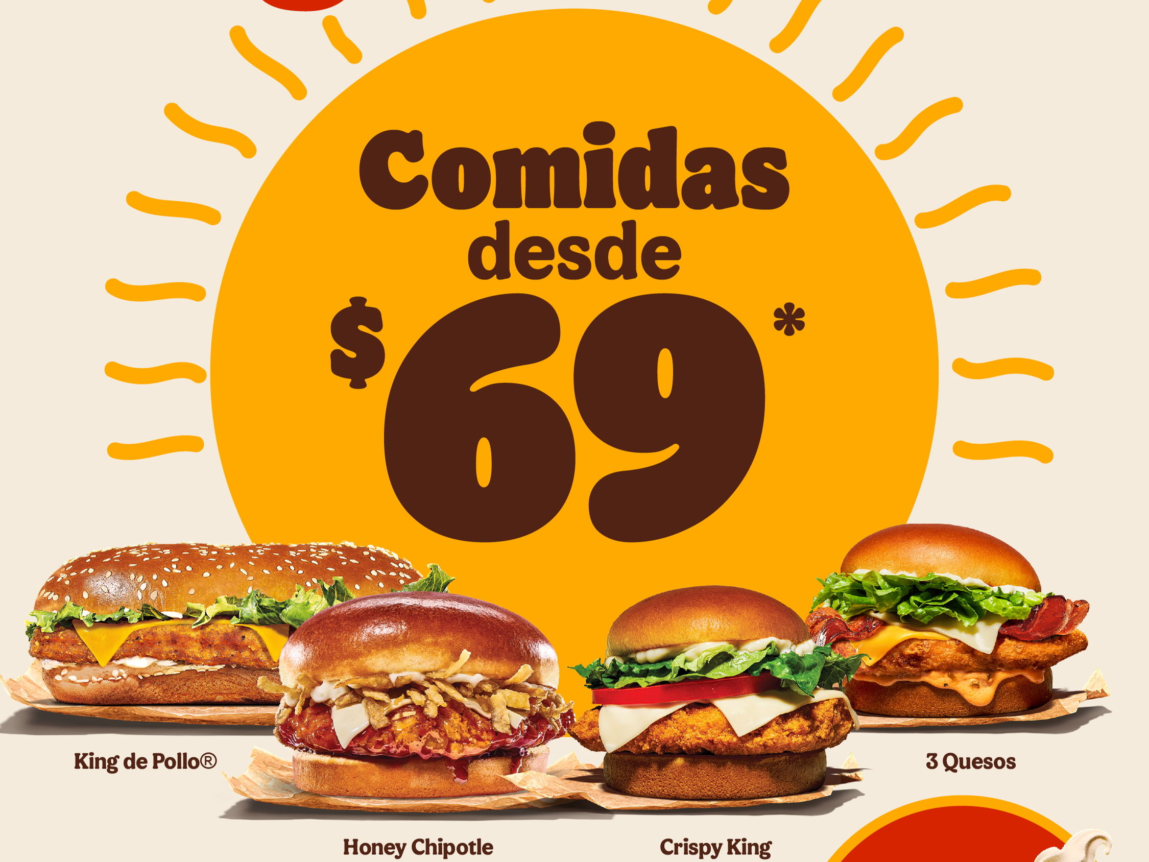 Burger King le da la bienvenida a la primavera con comidas desde $69 pesos + cono gratis