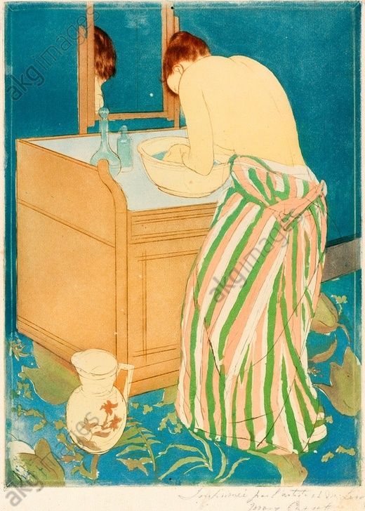 "Woman Bathing", 1890-91. AKG2900825
