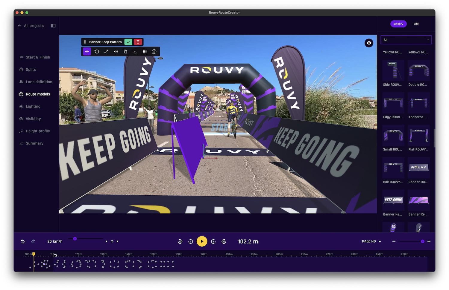ROUVY Route Creator Tool Personalisation ROUVY Route Creator Tool Personalisation
