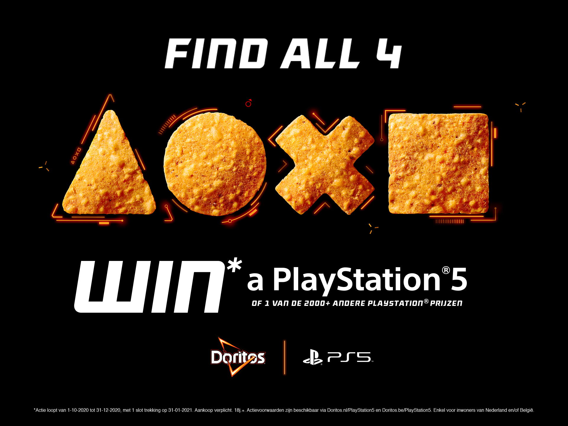 DORITOS® EN SONY INTERACTIVE ENTERTAINMENT WERKEN SAMEN OM GAMERS EEN KANS TE BIEDEN OP HET WINNEN VAN EEN PLAYSTATION®5 CONSOLE
