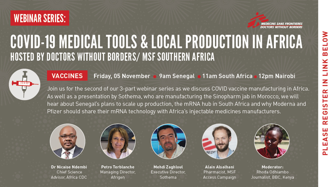 WEBINAR ON COVID-19 MEDICAL TOOLS & LOCAL PRODUCTION IN AFRICA