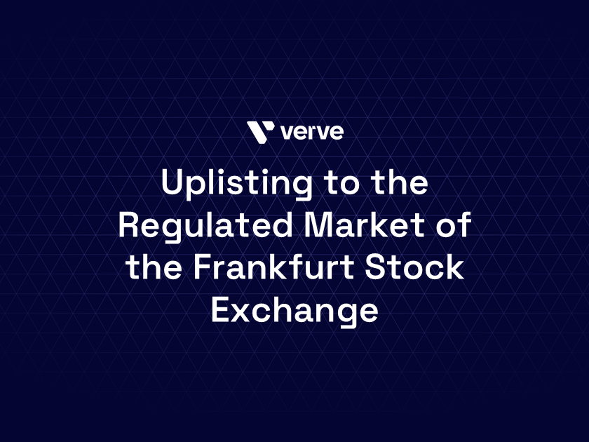 Verve Group SE Announces Uplisting to the Regulated Market of the Frankfurt Stock Exchange and Publishes its Listing Prospectus 