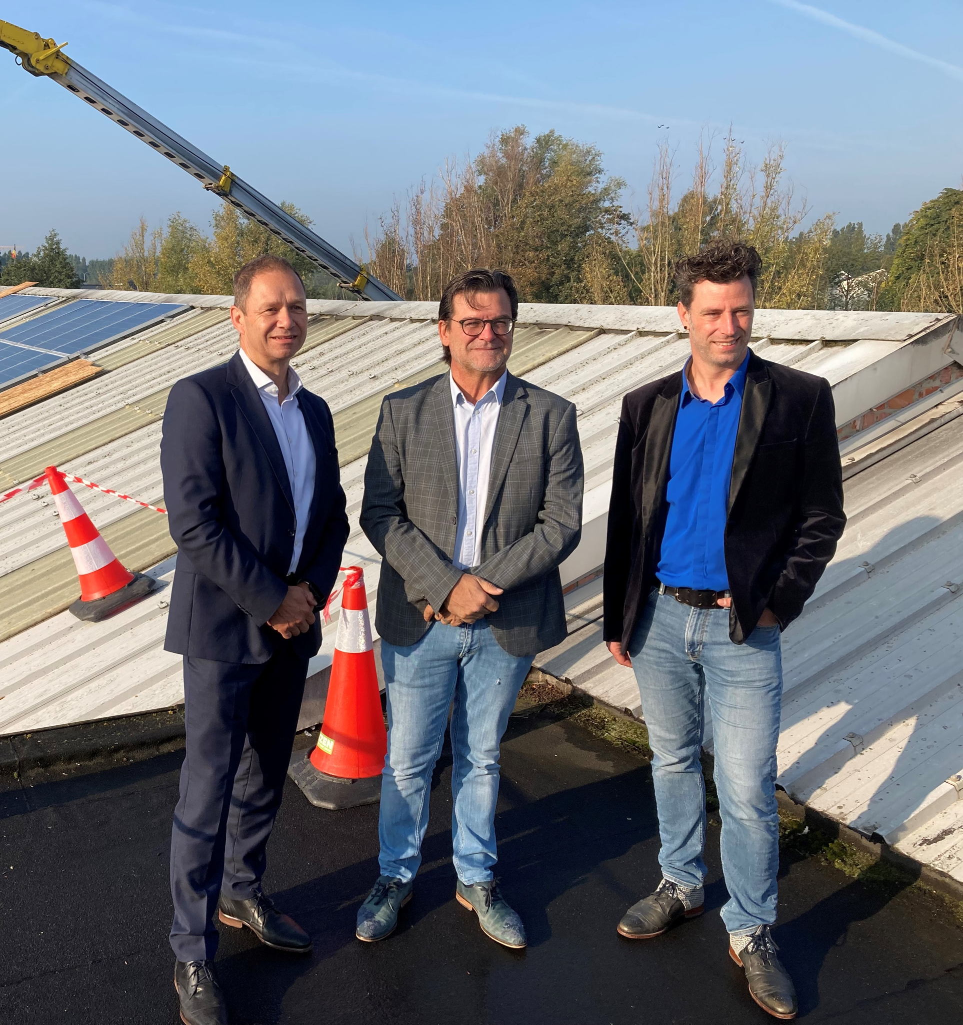 Jean-Jacques Delmée (CEO Eneco België), Eddy Bevers (burgemeester Willebroek), Koen De Bock (Ecoso)