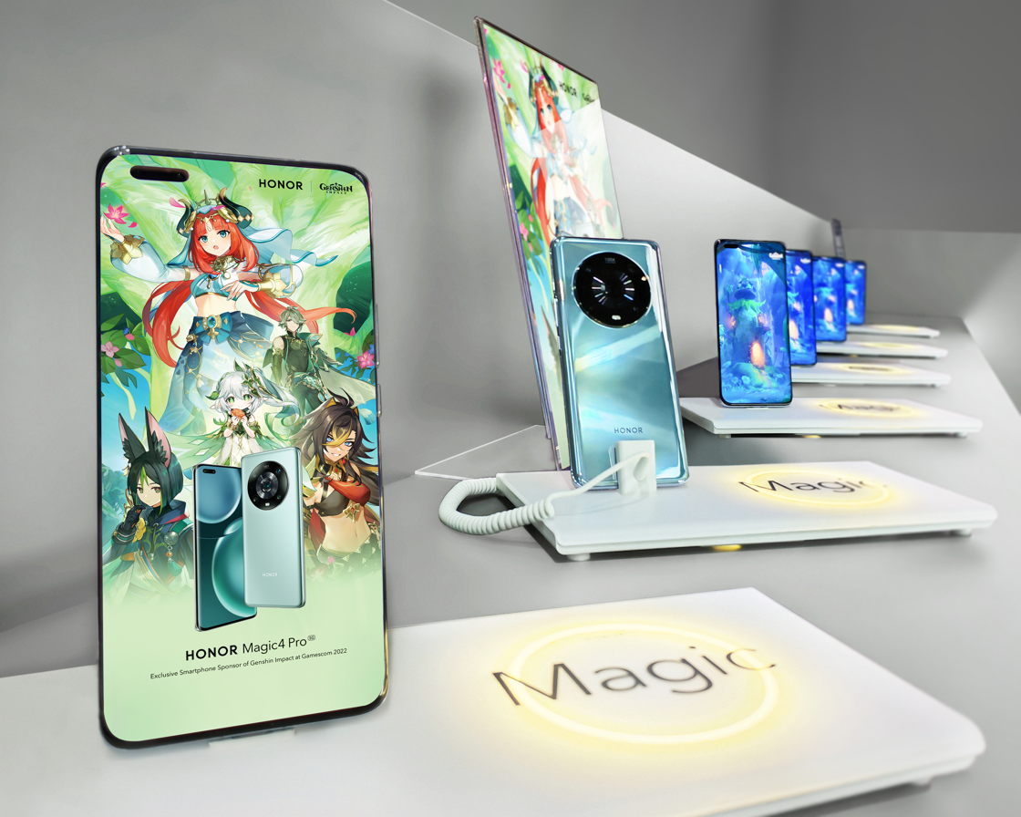 HONOR Magic4 Pro – Exklusiver Smartphone-Sponsor von Genshin Impact auf der Gamescom 2022