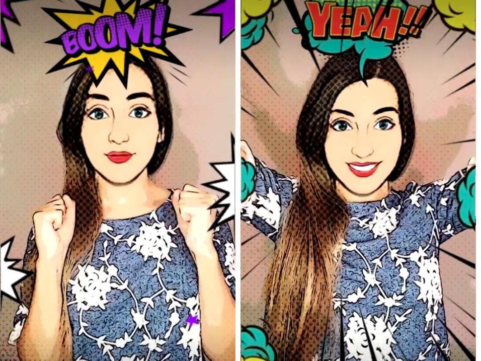 Dale un giro a los challenges más populares de redes sociales con estos nuevos comic effects