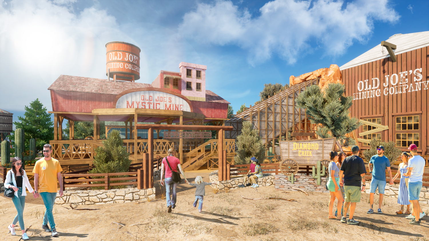 Spinfinity Coaster - Far West Theming