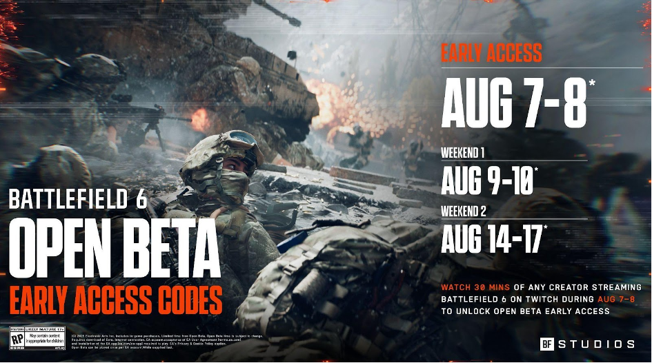 Découvrez la bande-annonce de la bêta ouverte de Battlefield 6 