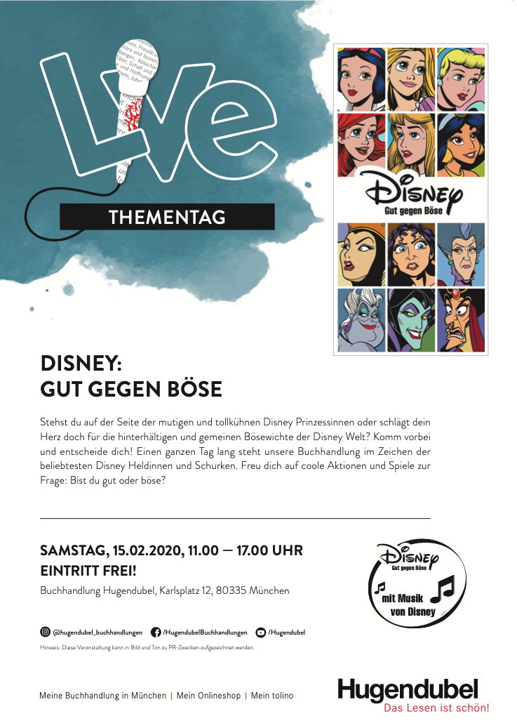 Der Disney-Thementag bei Hugendubel bietet viele verschiedene Aktionen.
