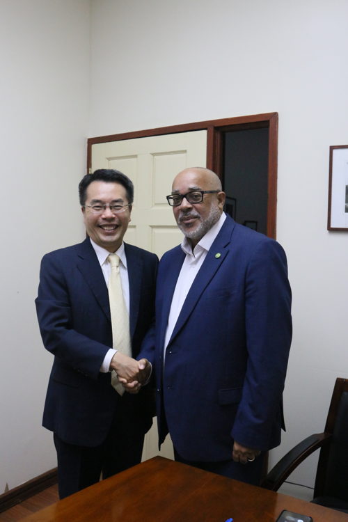 Ambassador of the Republic of South Korea H.E. Moonup Sung and Director General of the OECS H.E. Dr. Didacus Jules