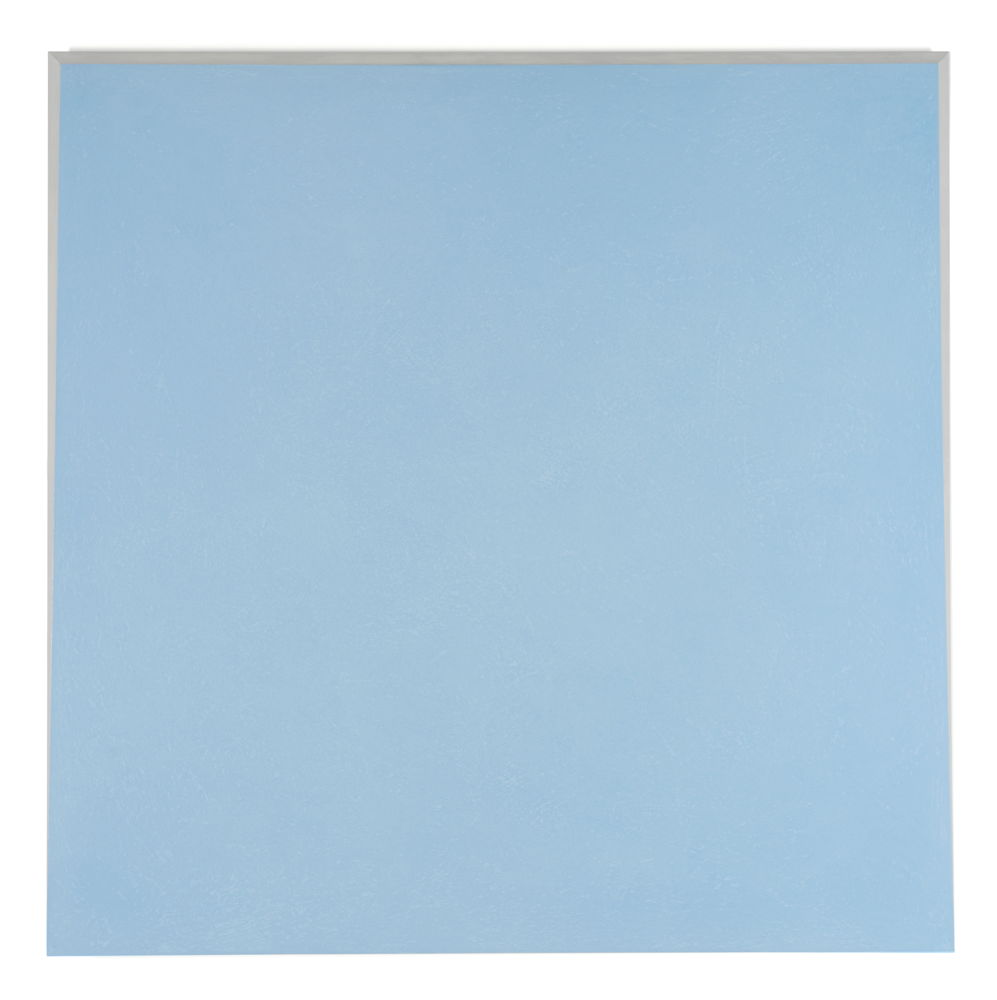 ETTORE SPALLETTI Come il blu di Prussia, argento, 2010 Color impasto on board, gold-silver leaf with tapered frame on three sides 80 x 80 x 4 cm. Courtesy Tim Van Laere Gallery, Antwerp