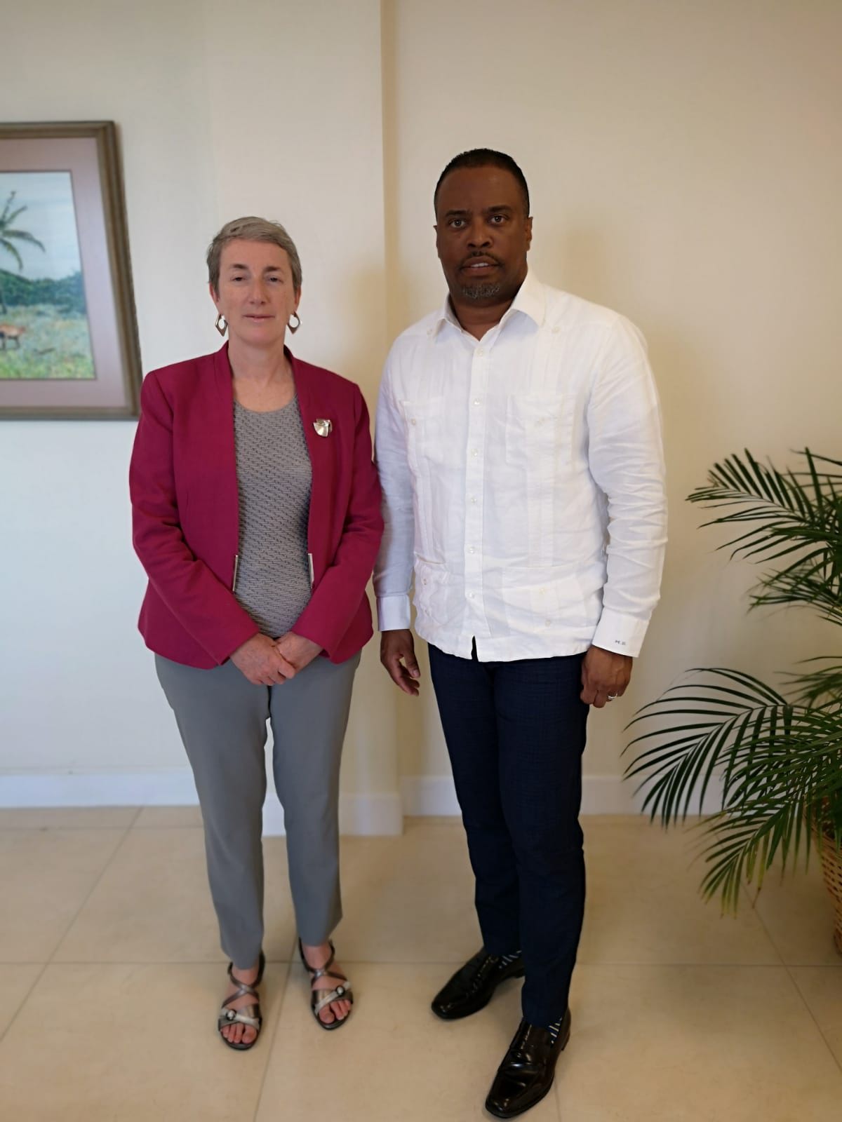 Director Amadei and Minister Brantley