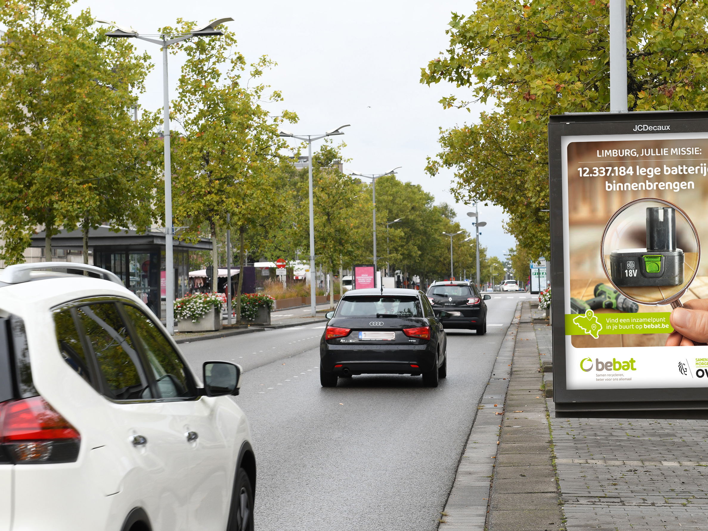 Belgen op missie naar het inzamelpunt met Bebat