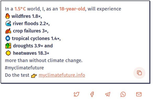 Équipe internationale de climatologues lance #MyClimateFuture
