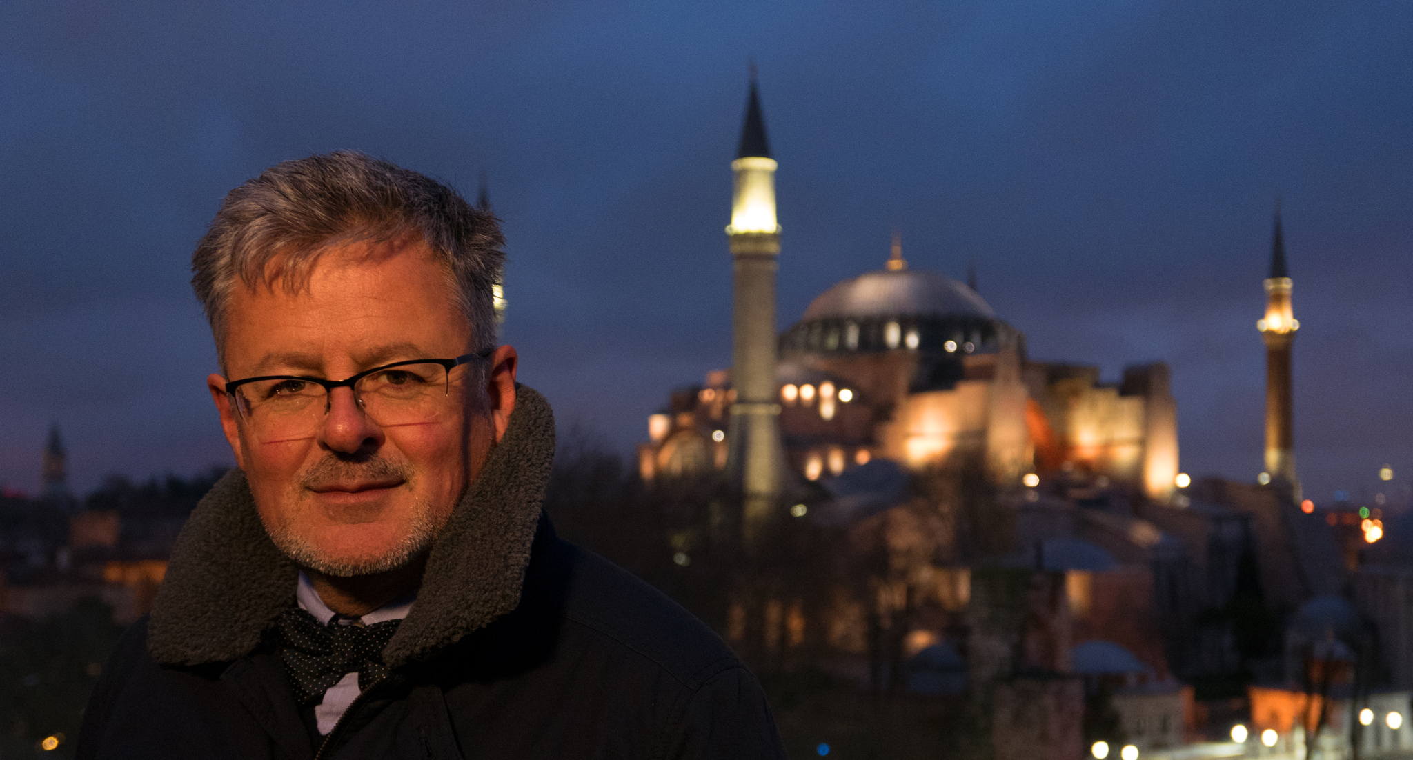 Christopher Clark bij de Hagia Sophia - (c) ZDF Christopher Clark bij de Hagia Sophia - (c) ZDF