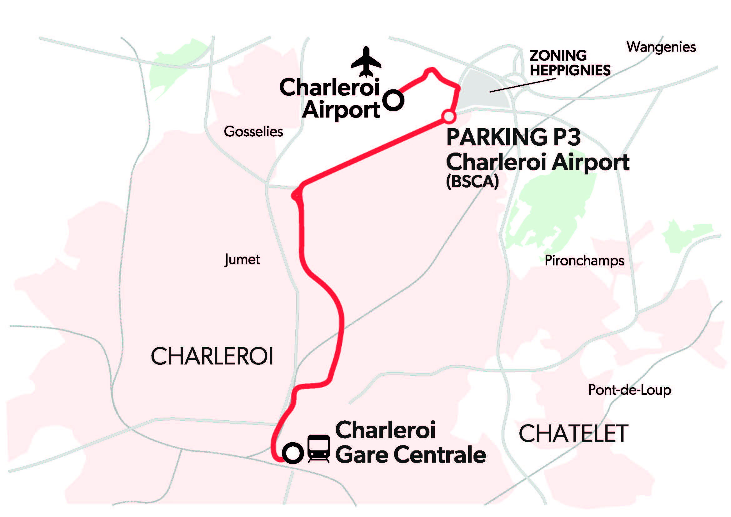 Le TEC et la SNCB facilitent les connexions vers l’aéroport de Brussels South Charleroi
