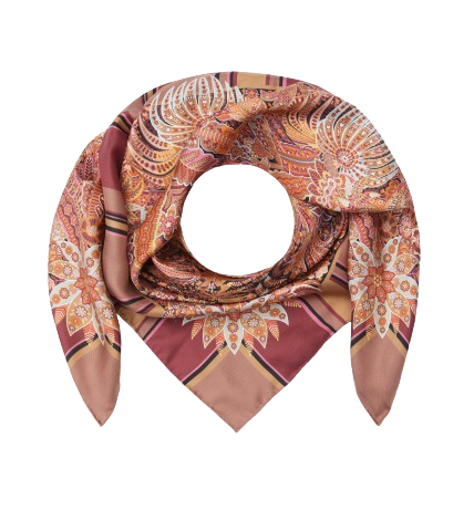 Adelphi Voyage 100x100cm Silk Scarf - Brown by Liberty, £255 | www.libertylondon.com 