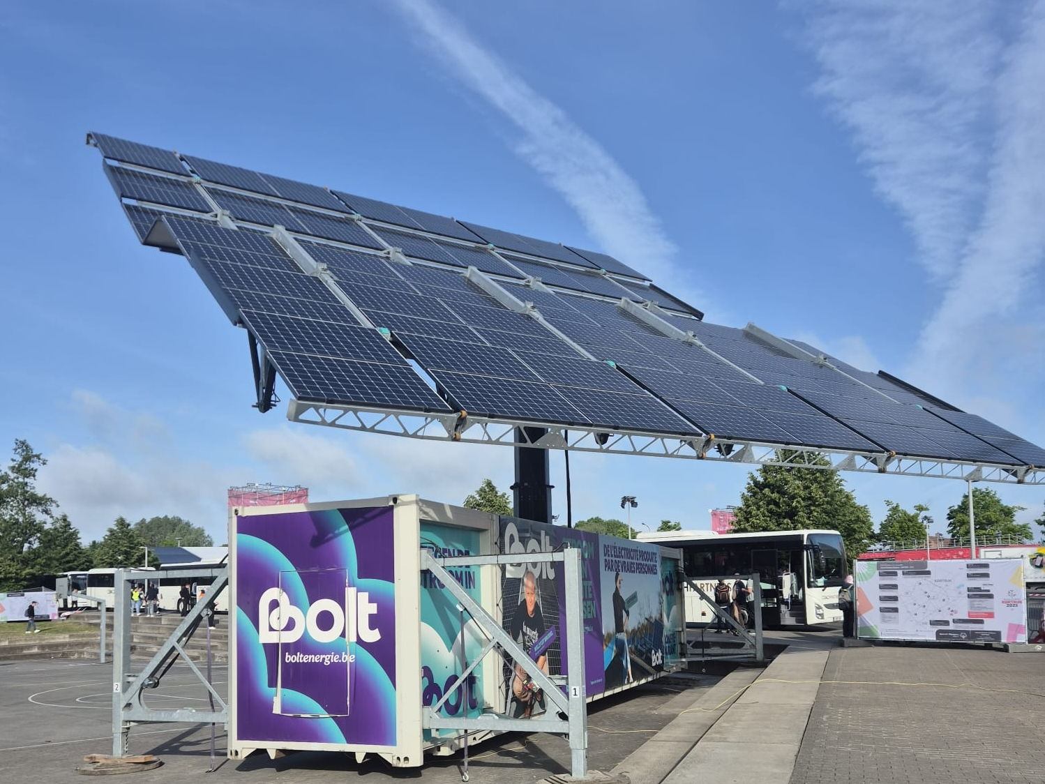 Grootste mobiele zonne-installatie komt naar Special Olympics Belgium