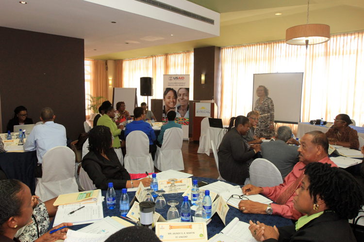 Participants at the USAID/UNICEF Family Mediation Training Workshop