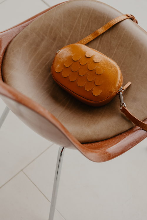 Mieke Dierckx_Oval Mini Bag Orange Stone €250