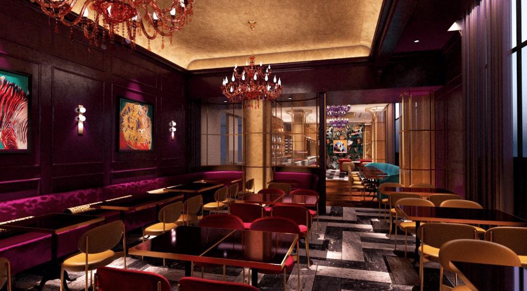 Cino's dining space featuring Italian, French, Korean and American cuisine. ​ ​