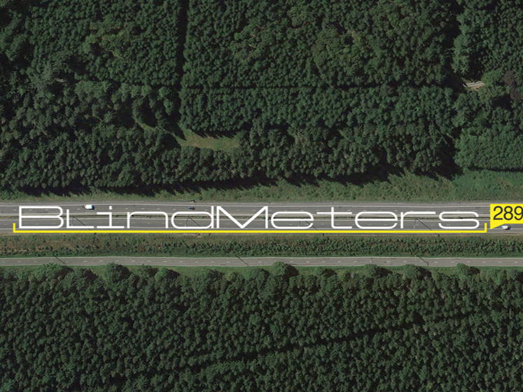New road safety campaign uses Google Maps to illustrate how many meters you miss when you text and drive.