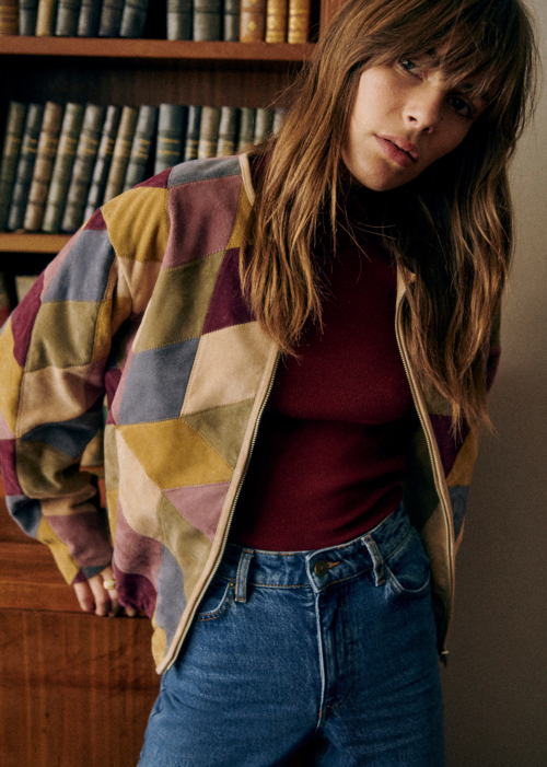 Sézane - Manteau Richo patchwork - 410€