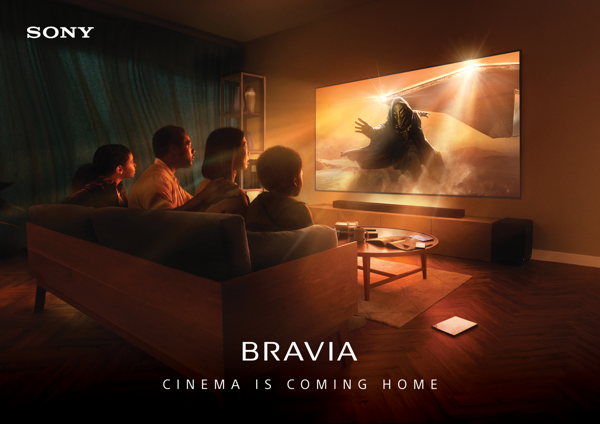 Cinema is coming home: Sony introduceert zijn helderste en best klinkende BRAVIA-tv's om de thuisbioscoopervaring naar een hoger niveau te tillen.