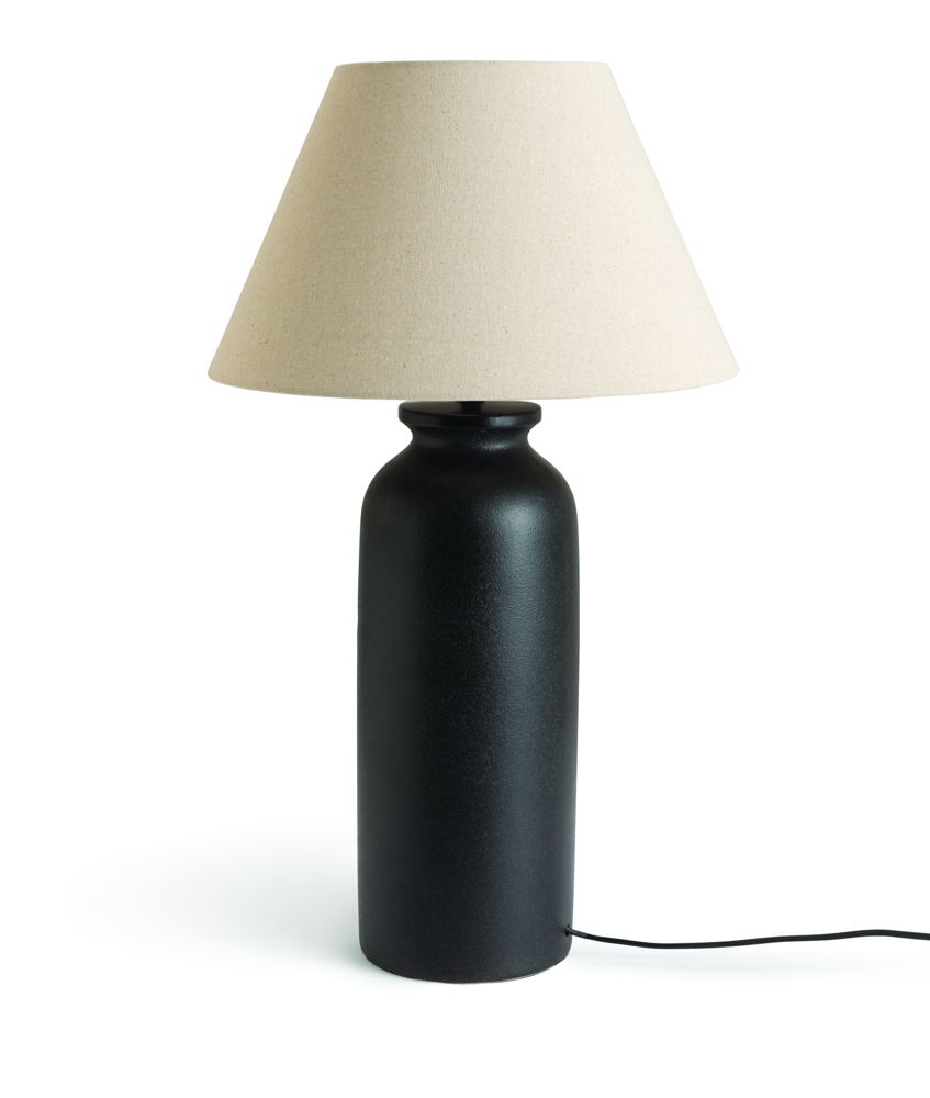 Habitat Matte Black Tall Ceramic Table Lamp, £70