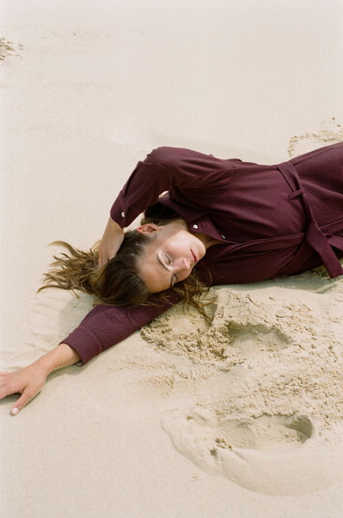 Mardi Editions_Combinaison Clémence - Laine coton Bordeau_285€