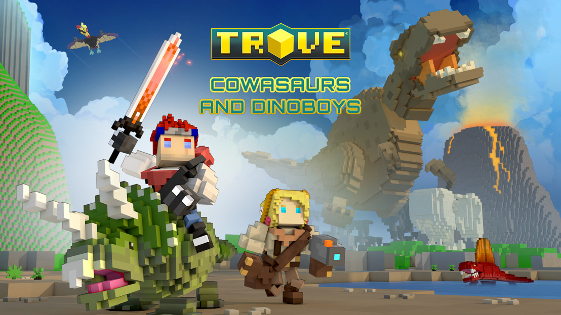 Media Alert: It’s the Battle of the Centuries as Trove Pits Cowboys Vs. Dinosaurs in its Latest In-Game Event!